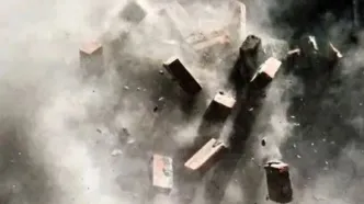 معبد ۴ طبقه فرو ریخت