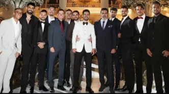 عکس دسته جمعی پرسپولیسی‌ها در عروسی عالیشاه