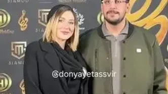 فیلمی از پوشش نامتعارف همسر امیرحسین قیاسی در جشن حافظ