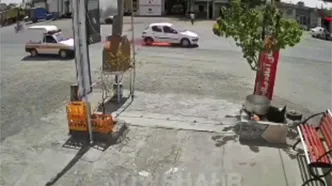 واکنش برق‌آسای آتش‌نشانان، پژو 206 را نجات داد