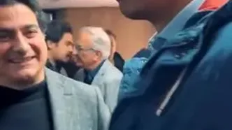 ببینید| حضور عادل فردوسی‌پور در ضیافت ویژه همایون شجریان