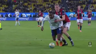 خلاصه بازی بولونیا ۱-۱ اینتر (ضربات پنالتی: ۳-۲‏)