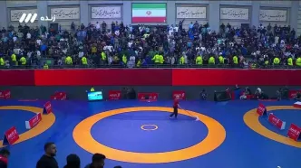 فینال کشتی متوفف شد/ حسن یزدانی به روی تشک نیامد + ویدیو