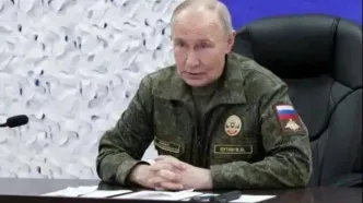 بازدید پوتین از مقر فرماندهی عملیات نظامی ویژه