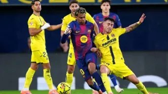 بارسلونا روی نوار پیروزی؛ ویارئال ۱۰ نفره در خانه تسلیم شد