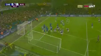 گل دوم استون ویلا به چلسی+ ویدئو