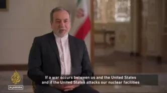 عراقچی: جنگی بین ما و امریکا صورت بگیرد حتما به پایگاه‌های نظامی امریکا حمله کنیم + فیلم