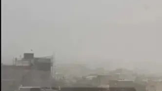 بارش شدید برف در قیدار در استان زنجان