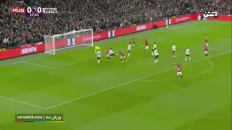 خلاصه بازی منچستر یوتایند مقابل وستهام را ببینید