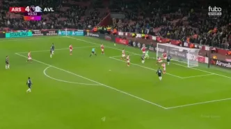 ویدیو: گل اول استون ویلا به آرسنال توسط واتکینز