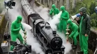 پشت صحنه فیلمبرداری از سکانس های تخیلی هری پاتر