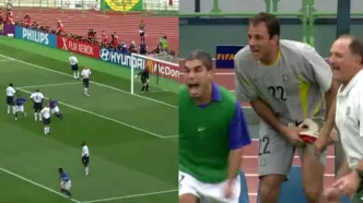 ویدئو نوستالوژی: واکنش جالب اسکولاری به گل رونالدینیو