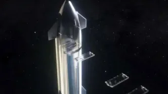 یک ماهواره استاترلینک در حال سقوط است