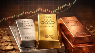 صعود همزمان طلا، نقره و مس در بازارهای جهانی | کوچ سرمایه‌ها به سمت امن‌ترین دارایی‌ها