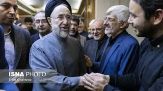 سید محمد خاتمی در ختم اشرف بروجردی