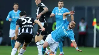 اودینزه در خانه یقه ناپولی را گرفت