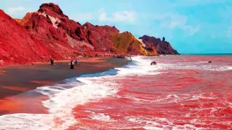 ویدئویی از جزیره هرمز در باران که جهانی شد