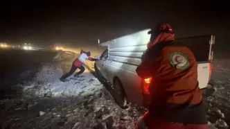 240 نفر در برف و کولاک شدید امشب گیر کردند