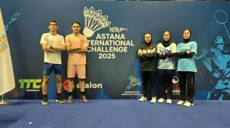 حضور تیم‌ملی بدمینتون ایران در چلنج بین‌المللی آستانه ۲۰۲۵