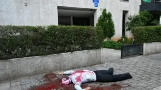 جنجال ماکت سرهای بریده در مقابل منازل مسئولین اسرائیلی در تل‌آویو