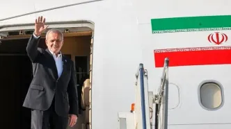 پزشکیان وارد ترکمنستان شد