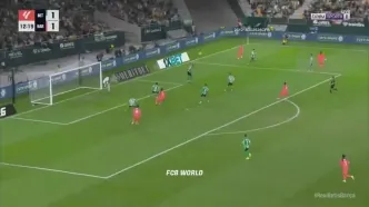 ویدیو: گل دوم بارسلونا به رئال بتیس توسط فران تورس