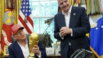 حضور ترامپ در مراسم قرعه‌کشی جام جهانی