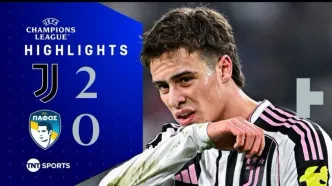 ویدیو| خلاصه بازی یوونتوس ۲ - پافوس ۰/ پیروزی نه چندان آسان!