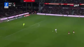 گل سوم پاری سن ژرمن به متز+ ویدئو