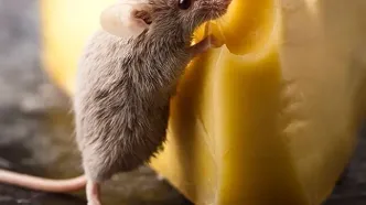 تصاویر چندش‌آور از پرسه یک موش میان سینی‌های قنادی