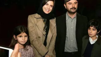 لیلا حاتمی و پسرش در ونیز