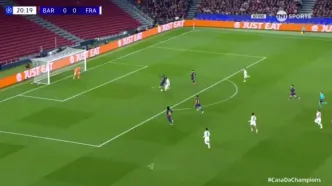 ویدیو: گل اول فرانکفورت به بارسلونا توسط انسگر کناف