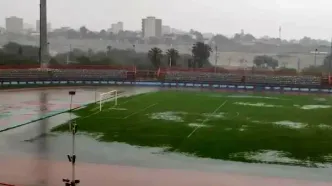ورزشگاه فولاد هرمزگان را آب برد+عکس