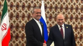 دیدار روسای جمهور ایران و روسیه در عشق آباد