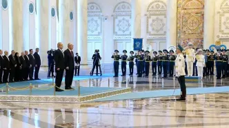 استقبال باشکوه رئیس‌جمهور قزاقستان از پزشکیان