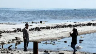 تصاویر؛ دریاچه ارومیه روی موج بارش‌ها بالا آمد