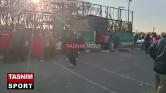 ورود زنان هوادار پرسپولیس به ورزشگاه شهر قدس + ویدیو