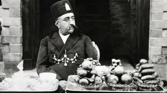 عکس: منظرۀ برفی کاخ گلستان در زمان مظفرالدین شاه