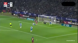 ویدیو: گل دوم بارسلونا به اسپانیول توسط لواندوفسکی