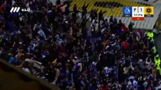 شادی گل جالب بازیکن استقلال پس از گل دوم به سپاهان