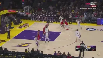 خلاصه بسکتبال لس آنجلس لیکرز - تورنتو رپترز + ویدئو