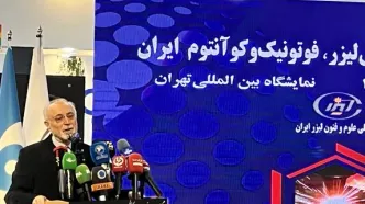 رونمایی از دستاوردهای مرکز ملی لیزر با حضور اسلامی و علی اکبر صالحی
