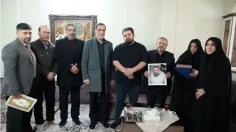 دیدار رئیس بنیاد شهید با خانواده شهدای جنایات آمریکایی صهیونیستی