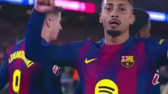 ویدئو: درخشش رافینیا با پیراهن بارسلونا