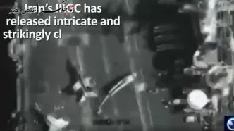 تصاویر پهپاد ایران بر فراز ناو آبراهام لینکلن