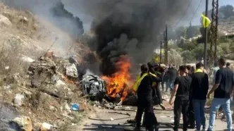 یک شهید در حمله پهپادی اسرائیل به یک خودرو در جنوب لبنان