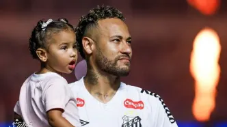 ویدیو| نیمار در کنار خانواده پا به توپ شد/ واکنش بانمک دختربچه ستاره برزیلی به تمرینات پدر