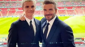 کری‌خوانی دیوید بکام و پسرش علیه یک دیگر+عکس