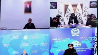 آغاز عملی پروژه تاپی محور تماس متقی با معاون نخست‌وزیر ترکمنستان