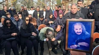 خاکسپاری سعید پیردوست در قطعه هنرمندان/ تصاویر